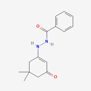 molecular formula C15H18N2O2 B7783334 N'-(5,5-二甲基-3-氧代环己-1-烯-1-基)苯甲酰肼 