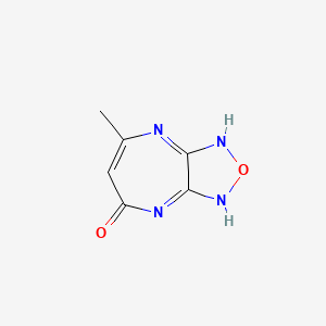 molecular formula C6H6N4O2 B7783335 7-methyl-4H-[1,2,5]oxadiazolo[3,4-b][1,4]diazepin-5(8H)-one CAS No. 68278-52-4