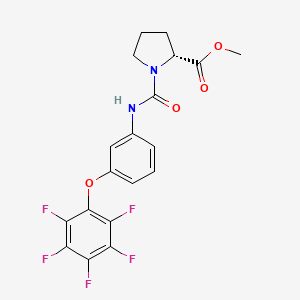 methyl 1-{[3-(pentafluorophenoxy)phenyl]carbamoyl}-D-prolinate