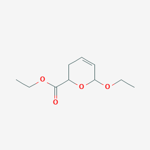molecular formula C10H16O4 B077835 Ethyl 6-ethoxy-3,6-dihydro-2H-pyran-2-carboxylate CAS No. 13687-98-4