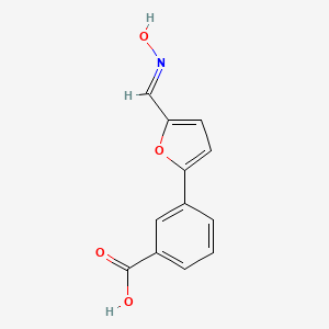 3-{5-[(E)-(hydroxyimino)methyl]furan-2-yl}benzoic acid