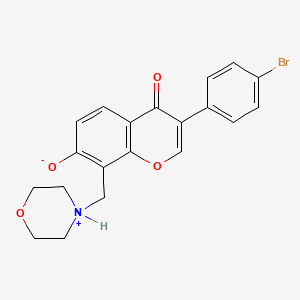 3-(4-bromophenyl)-8-(morpholin-4-ium-4-ylmethyl)-4-oxo-4H-chromen-7-olate