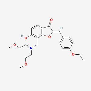 (2Z)-7-{[bis(2-methoxyethyl)amino]methyl}-2-(4-ethoxybenzylidene)-6-hydroxy-1-benzofuran-3(2H)-one