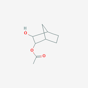 molecular formula C9H14O3 B7783822 3-Hydroxybicyclo[2.2.1]hept-2-yl acetate 