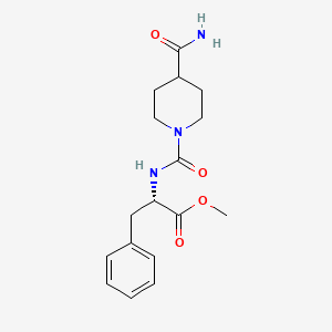 methyl N-[(4-carbamoylpiperidin-1-yl)carbonyl]-L-phenylalaninate