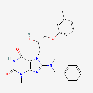 8-[benzyl(methyl)amino]-7-[2-hydroxy-3-(3-methylphenoxy)propyl]-3-methyl-3,7-dihydro-1H-purine-2,6-dione