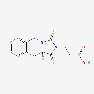 3-[(10aS)-1,3-dioxo-1,5,10,10a-tetrahydroimidazo[1,5-b]isoquinolin-2(3H)-yl]propanoic acid