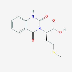 molecular formula C13H14N2O4S B7783864 (2S)-2-(2-hydroxy-4-oxoquinazolin-3(4H)-yl)-4-(methylsulfanyl)butanoic acid CAS No. 188789-56-2