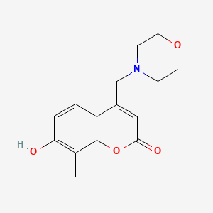 molecular formula C15H17NO4 B7783875 7-hydroxy-8-methyl-4-(morpholin-4-ylmethyl)-2H-chromen-2-one 