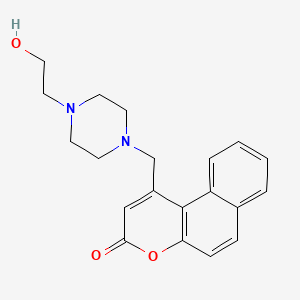 1-{[4-(2-hydroxyethyl)piperazin-1-yl]methyl}-3H-benzo[f]chromen-3-one