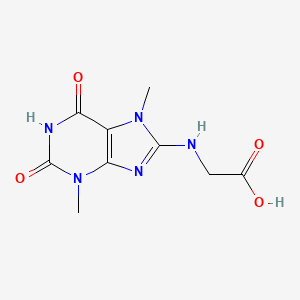 2-((3,7-dimethyl-2,6-dioxo-2,3,6,7-tetrahydro-1H-purin-8-yl)amino)acetic acid