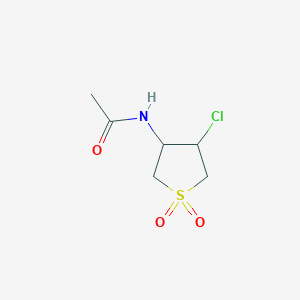N-(4-chloro-1,1-dioxidotetrahydrothiophen-3-yl)acetamide