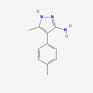 molecular formula C11H13N3 B7783982 3-Methyl-4-(4-methylphenyl)-1H-pyrazol-5-amine 