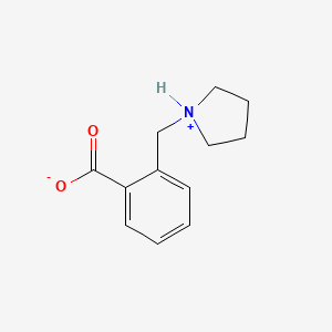 molecular formula C12H15NO2 B7783994 2-(Pyrrolidin-1-ium-1-ylmethyl)benzoate 