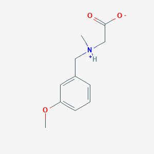 molecular formula C11H15NO3 B7783997 2-[(3-Methoxyphenyl)methyl-methylazaniumyl]acetate 