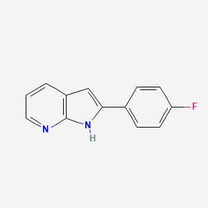 molecular formula C13H9FN2 B7784009 2-(4-fluorophenyl)-1H-pyrrolo[2,3-b]pyridine 