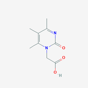 molecular formula C9H12N2O3 B7784020 (4,5,6-Trimethyl-2-oxo-1(2H)-pyrimidinyl)acetic acid 