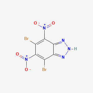 molecular formula C6HBr2N5O4 B7784030 5,7-dibromo-4,6-dinitro-1H-benzotriazole 