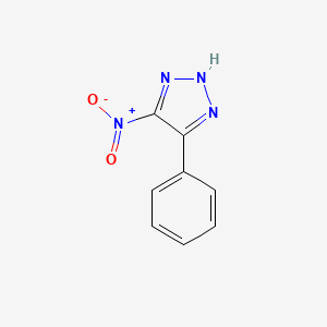 molecular formula C8H6N4O2 B7784037 4-nitro-5-phenyl-2H-1,2,3-triazole CAS No. 56745-99-4