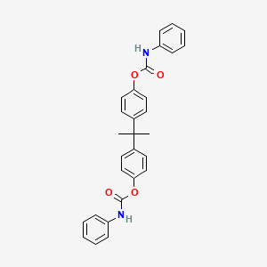 molecular formula C29H26N2O4 B7784055 4-(1-{4-[(anilinocarbonyl)oxy]phenyl}-1-methylethyl)phenyl N-phenylcarbamate 
