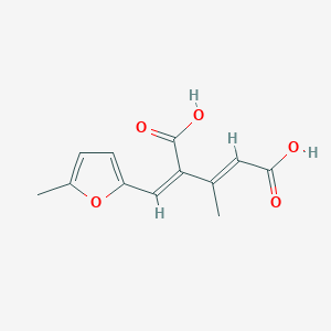molecular formula C12H12O5 B7784066 (2E,4Z)-3-methyl-4-((5-methylfuran-2-yl)methylene)pent-2-enedioic acid 