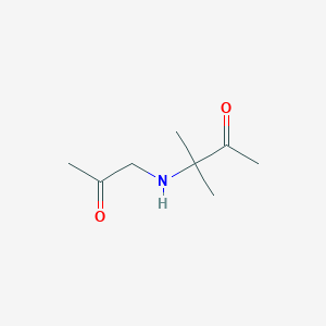 molecular formula C8H15NO2 B7784093 3-Methyl-3-[(2-oxopropyl)amino]butan-2-one 