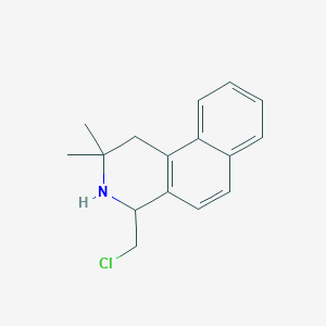 molecular formula C16H18ClN B7784150 4-(Chloromethyl)-2,2-dimethyl-1,2,3,4-tetrahydrobenzo[f]isoquinoline 
