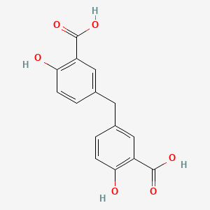 molecular formula C15H12O6 B7784154 5,5'-亚甲基双水杨酸 CAS No. 27496-82-8