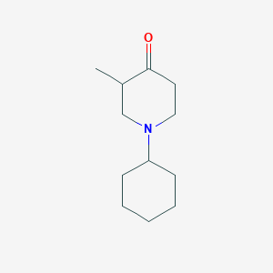 molecular formula C12H21NO B7784176 1-Cyclohexyl-3-methylpiperidin-4-one 