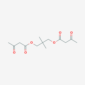 molecular formula C13H20O6 B077842 2,2-Dimethylpropane-1,3-diyl bis(3-oxobutanoate) CAS No. 14276-67-6