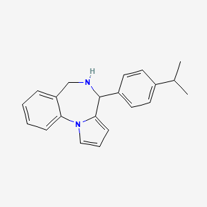 molecular formula C21H22N2 B7784242 4-(4-isopropylphenyl)-5,6-dihydro-4H-pyrrolo[1,2-a][1,4]benzodiazepine 