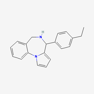 molecular formula C20H20N2 B7784246 4-(4-ethylphenyl)-5,6-dihydro-4H-pyrrolo[1,2-a][1,4]benzodiazepine 