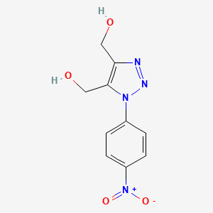 molecular formula C10H10N4O4 B7784248 [5-(Hydroxymethyl)-3-(4-nitrophenyl)-1,2,3-triazol-4-yl]methanol 