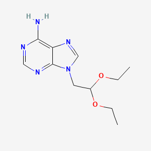 molecular formula C11H17N5O2 B7784259 9H-Purin-6-amine, 9-(2,2-diethoxyethyl)- 