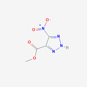 molecular formula C4H4N4O4 B7784281 methyl 5-nitro-2H-1,2,3-triazole-4-carboxylate CAS No. 524036-06-4