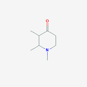 molecular formula C8H15NO B7784289 1,2,3-三甲基哌啶-4-酮 