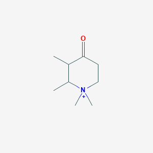 molecular formula C9H18NO+ B7784290 1,1,2,3-Tetramethyl-4-oxopiperidin-1-ium 