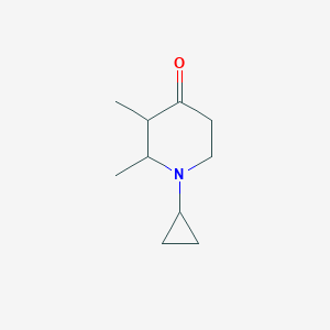 molecular formula C10H17NO B7784305 1-Cyclopropyl-2,3-dimethylpiperidin-4-one 