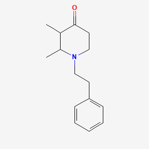 molecular formula C15H21NO B7784308 2,3-Dimethyl-1-(2-phenylethyl)piperidin-4-one 
