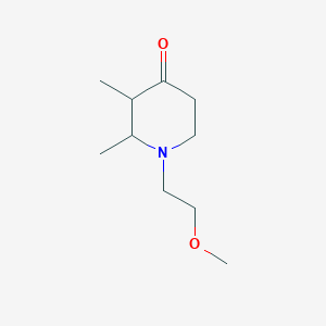 molecular formula C10H19NO2 B7784316 1-(2-Methoxyethyl)-2,3-dimethylpiperidin-4-one 