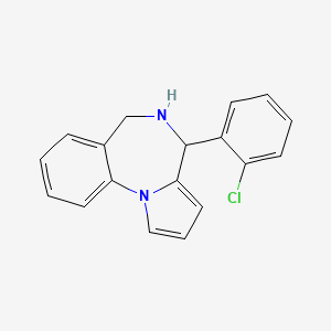 molecular formula C18H15ClN2 B7784357 4-(2-chlorophenyl)-5,6-dihydro-4H-pyrrolo[1,2-a][1,4]benzodiazepine 