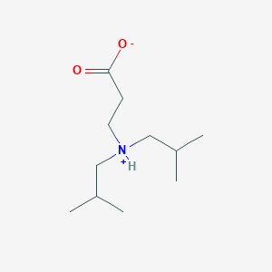molecular formula C11H23NO2 B7784359 3-[Bis(2-methylpropyl)azaniumyl]propanoate 
