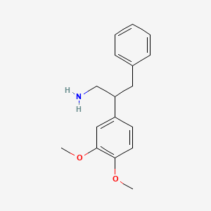 molecular formula C17H21NO2 B7784392 2-(3,4-Dimethoxyphenyl)-3-phenylpropan-1-amine 
