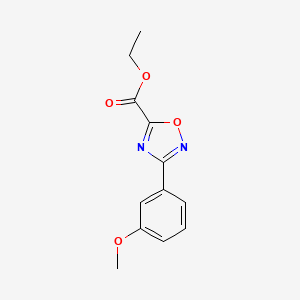 molecular formula C12H12N2O4 B7784426 Ethyl 3-(3-methoxyphenyl)-1,2,4-oxadiazole-5-carboxylate CAS No. 697245-65-1