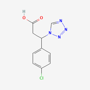 molecular formula C10H9ClN4O2 B7784439 3-(4-chlorophenyl)-3-(1H-tetrazol-1-yl)propanoic acid CAS No. 844882-07-1