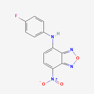 molecular formula C12H7FN4O3 B7784452 N-(4-fluorophenyl)-7-nitro-2,1,3-benzoxadiazol-4-amine 