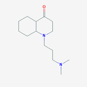 molecular formula C14H26N2O B7784484 Quinolin-4-one, 1-(3-dimethylaminopropyl)-octahydro- 