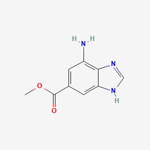 molecular formula C9H9N3O2 B7784513 4-氨基-1H-苯并咪唑-6-甲酸甲酯 