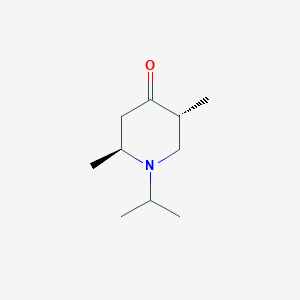 molecular formula C10H19NO B7784524 (2S,5R)-2,5-dimethyl-1-(propan-2-yl)piperidin-4-one 