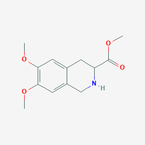 molecular formula C13H17NO4 B7784532 6,7-二甲氧基-1,2,3,4-四氢异喹啉-3-羧酸甲酯 CAS No. 57060-87-4